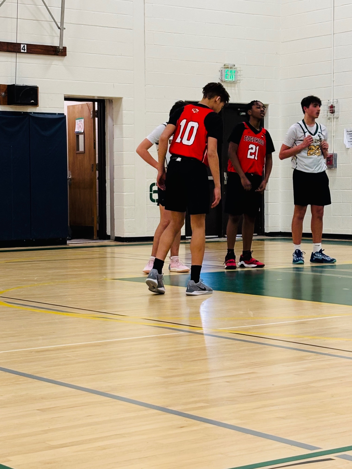 Mason Jones on the basketball court