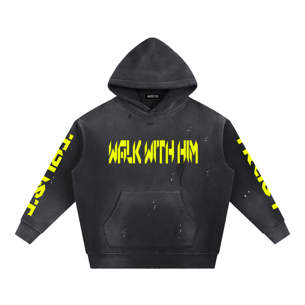 Yellow Walk With Him Hoodie